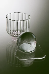 Lot de 2 verres rainurés