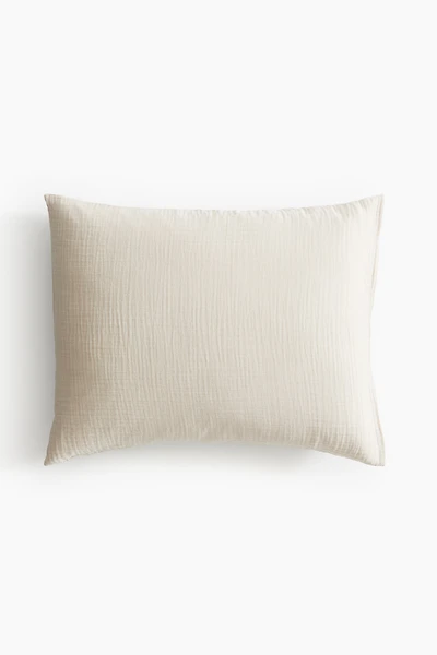 Taie d'oreiller en mousseline de coton