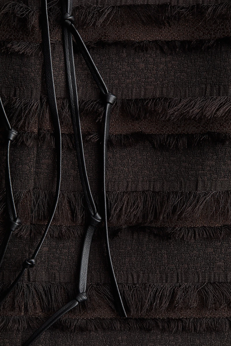 Fringe-Trimmed Top
