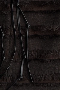 Fringe-Trimmed Top
