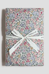 Ruffled Floral Cotton Bedskirt