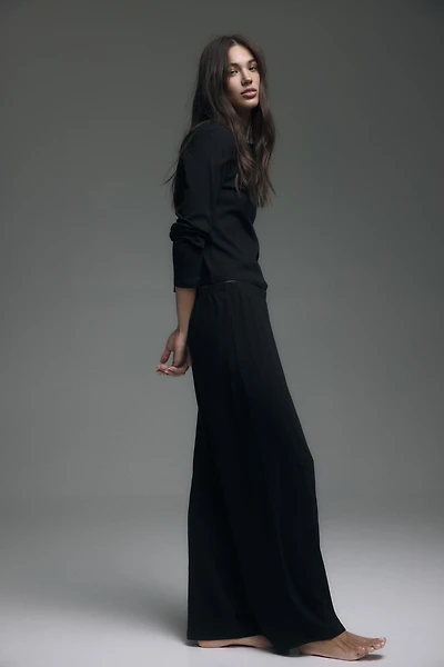 Pointelle-Knit Pajamas