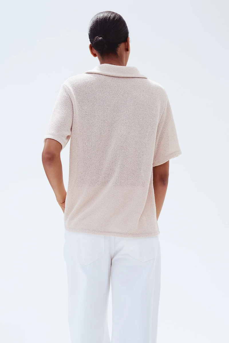 Haut en tricot avec col