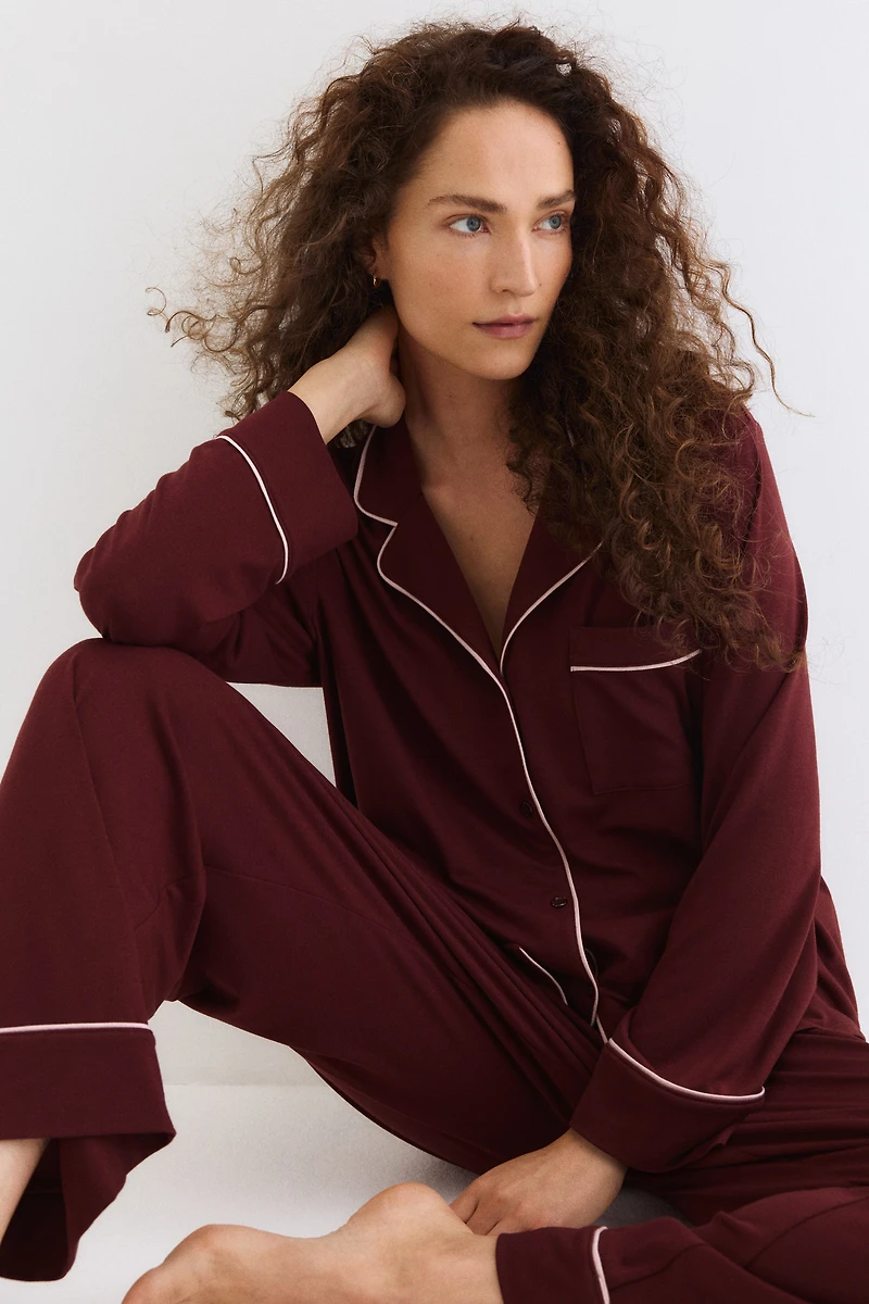 MAMA Pyjama avec passepoils