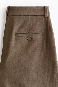 Linen-Blend Balloon Pants