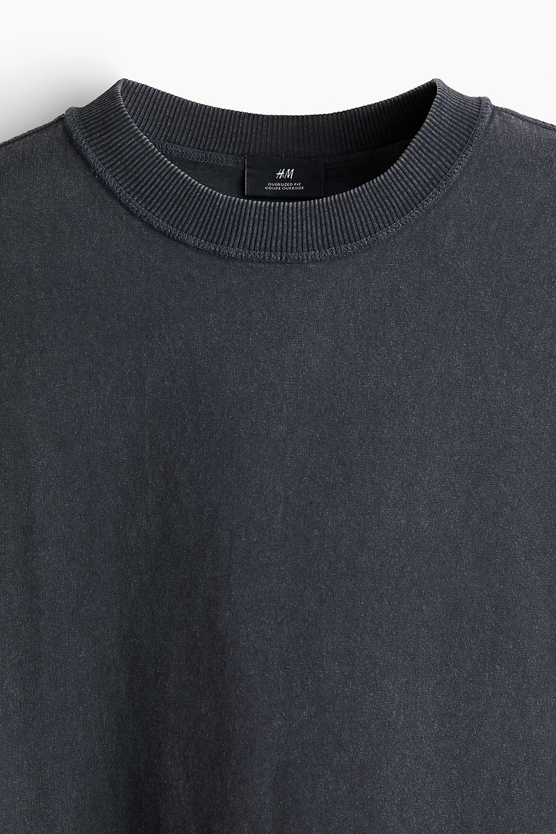 T-shirt délavé Coupe Carrée