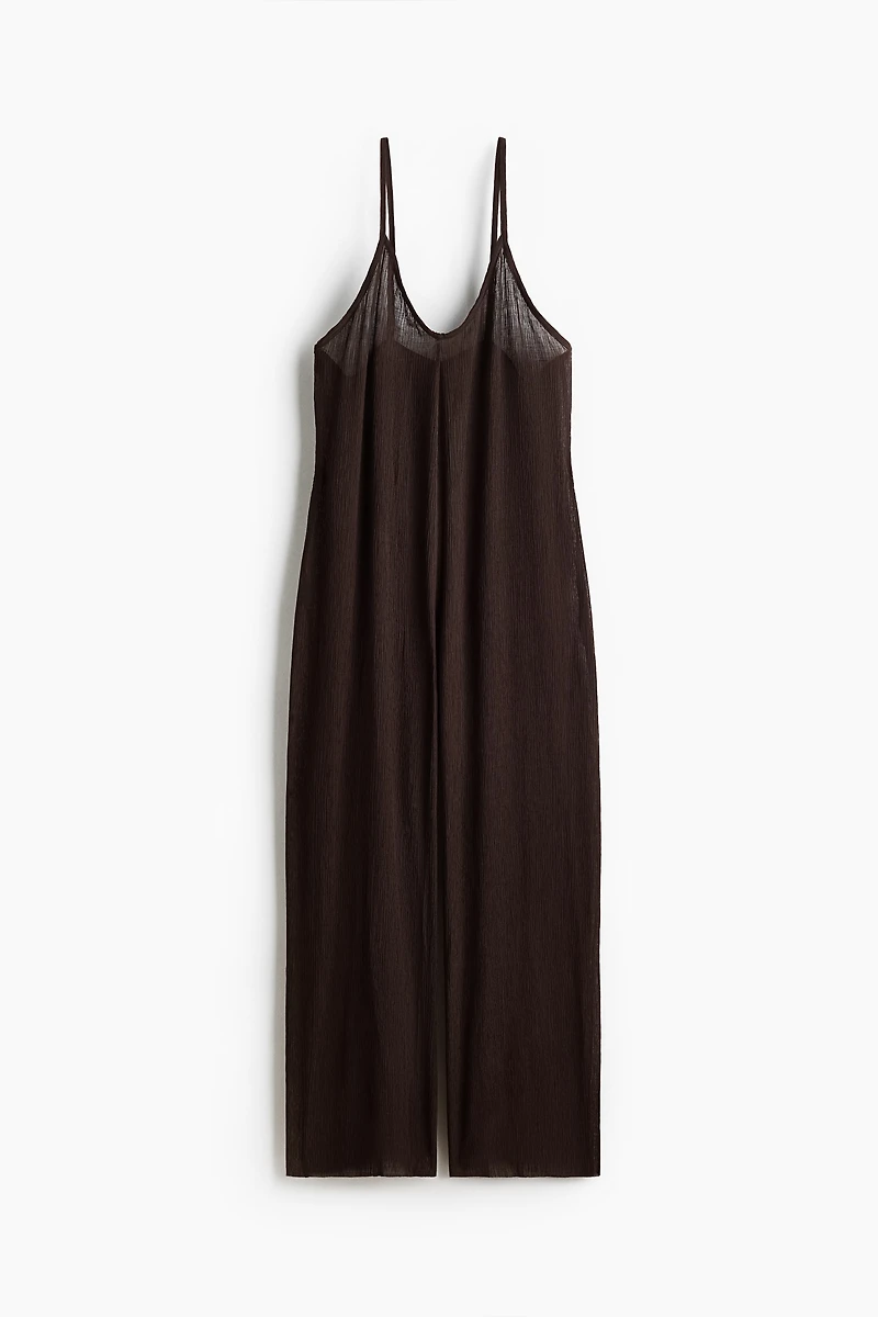 Combi-pantalon froissée