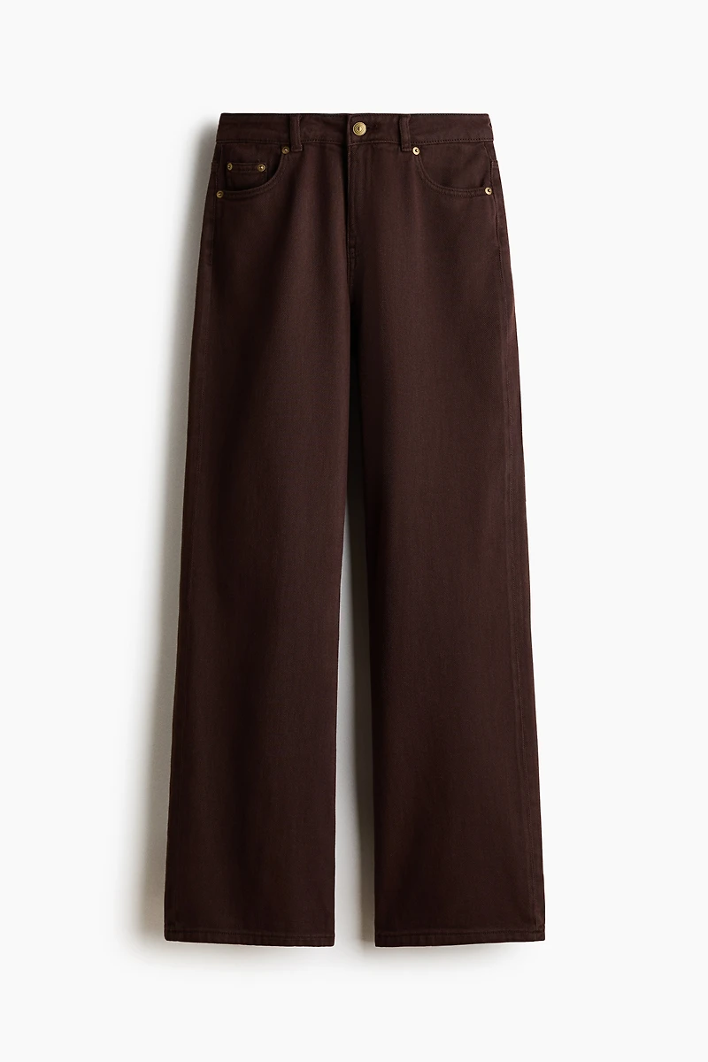 Straight-Leg Twill Pants