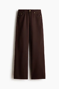 Straight-Leg Twill Pants