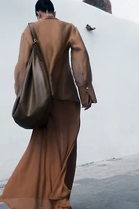 Chiffon maxi skirt
