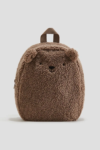 Fluffy Appliquéd Backpack