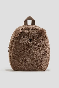 Fluffy Appliquéd Backpack