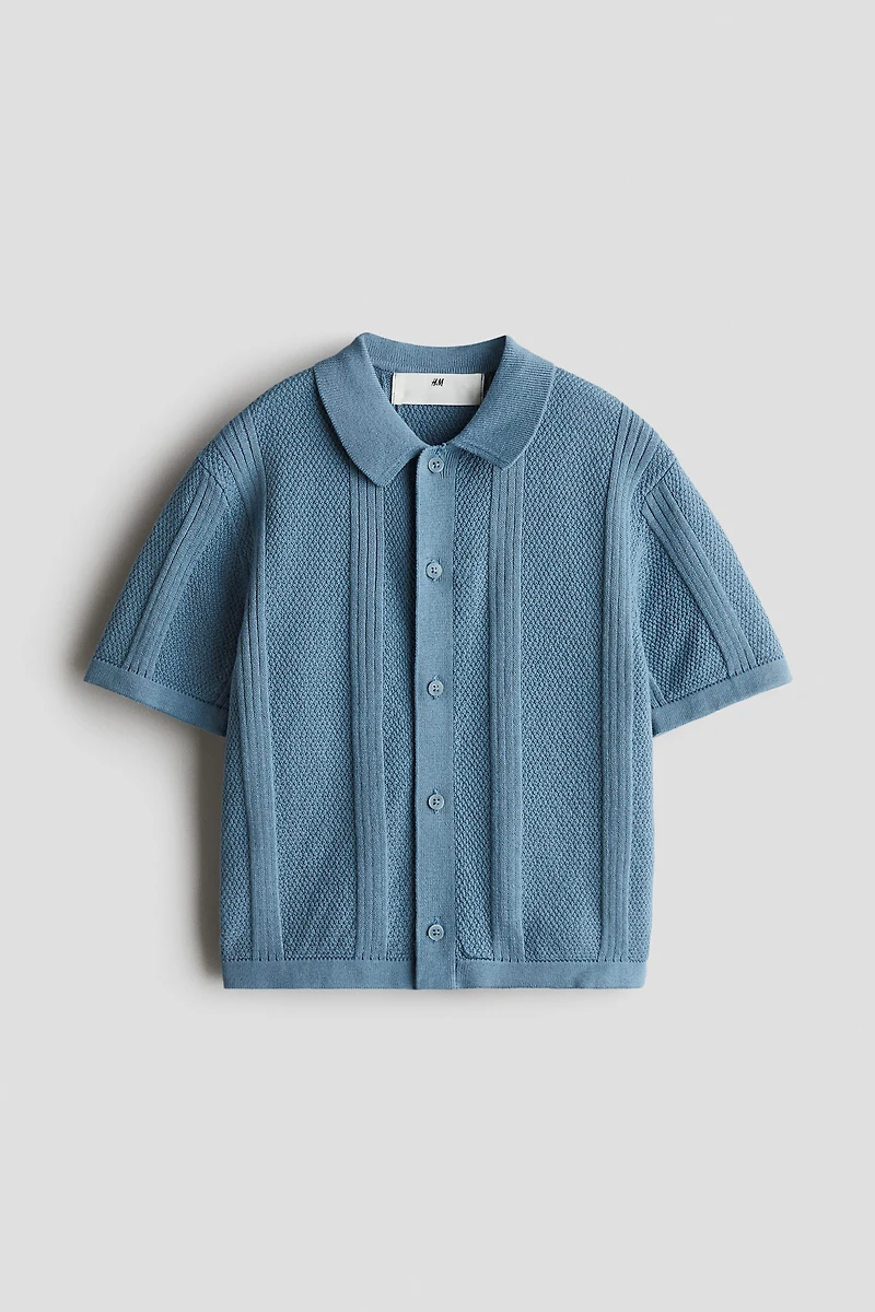 Textured-Knit Shirt