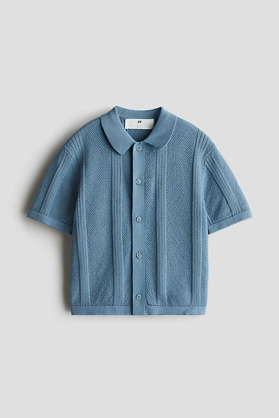 Textured-Knit Shirt