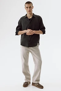 Regular-Fit Cotton Muslin Shirt