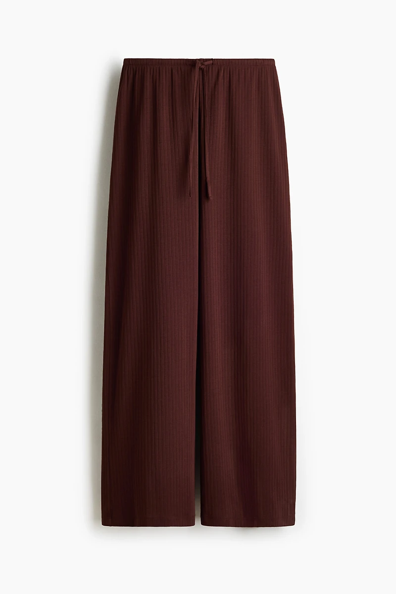 Ribbed Drawstring Pants