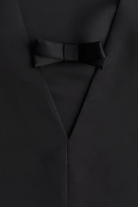 Bow-Detail Sleeveless Dress