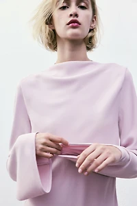 Cowl-Back Dress