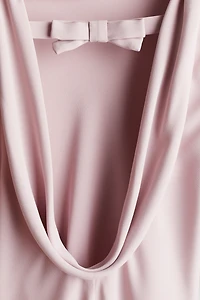 Cowl-Back Dress