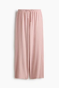 Wide-cut Pull-on Pants