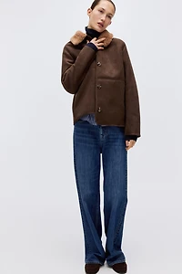 Veste avec col en polar