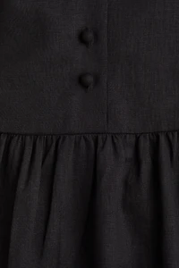 Linen-Blend Dress