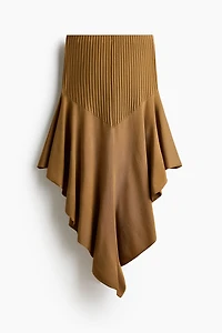 Jupe asymétrique en tricot