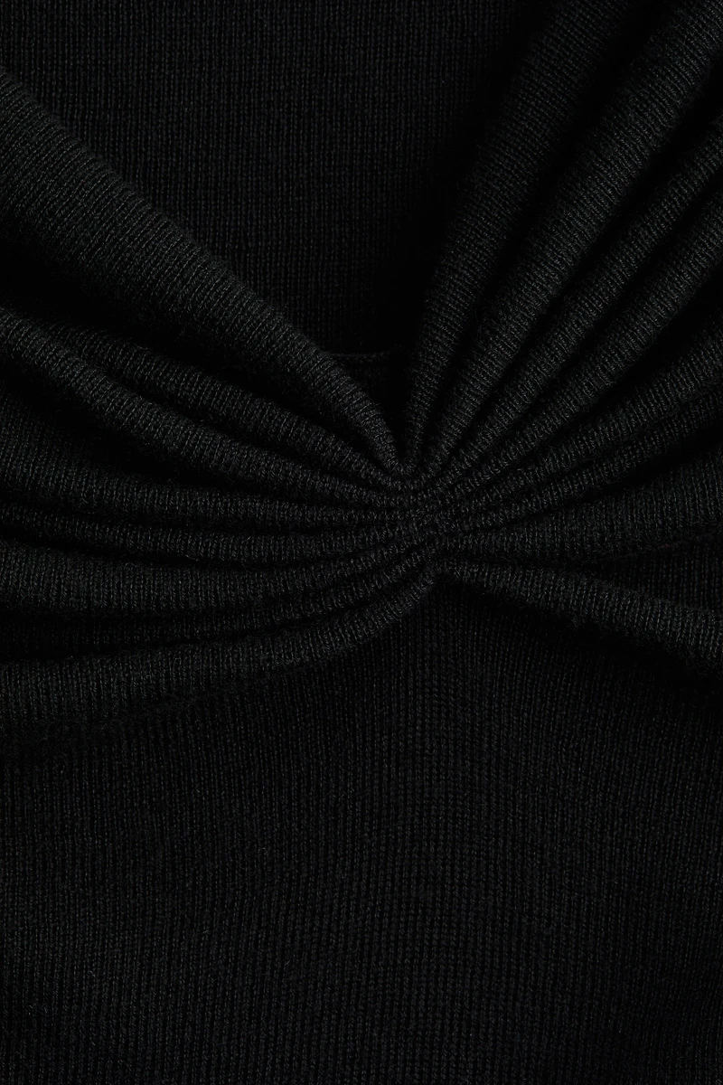 Draped Viscose-Blend Top