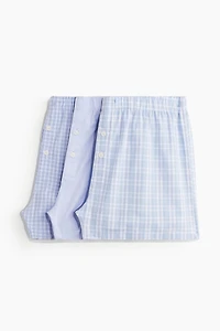 Lot de 3 caleçons boxeurs en coton tissé