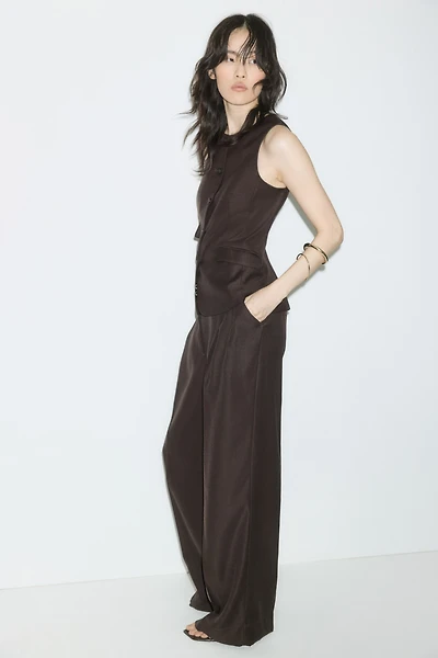 Wide-Leg Dress Pants