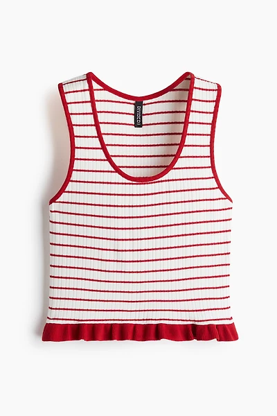 Ruffle-Trimmed Tank Top