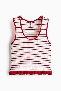 Ruffle-Trimmed Tank Top