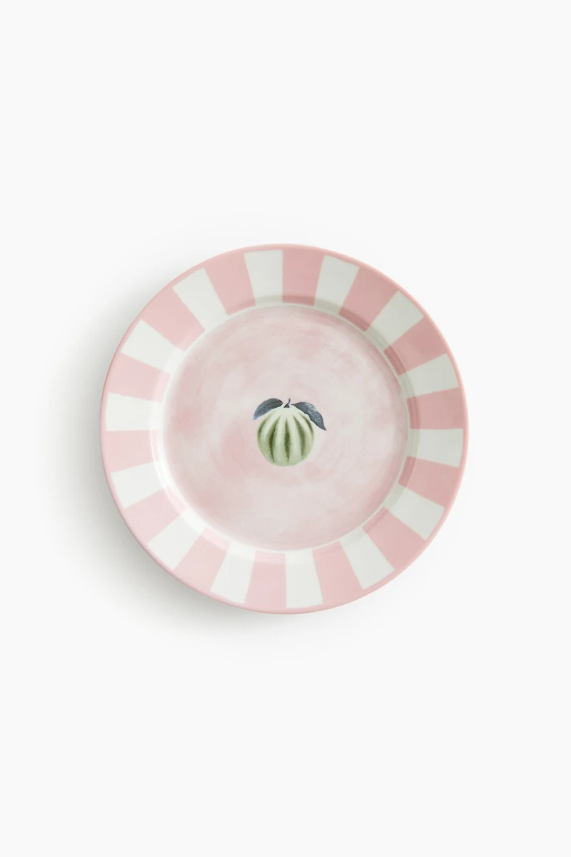 Medium-Sized Porcelain Plate with Motif