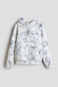 Printed Brushed-Inside Hoodie