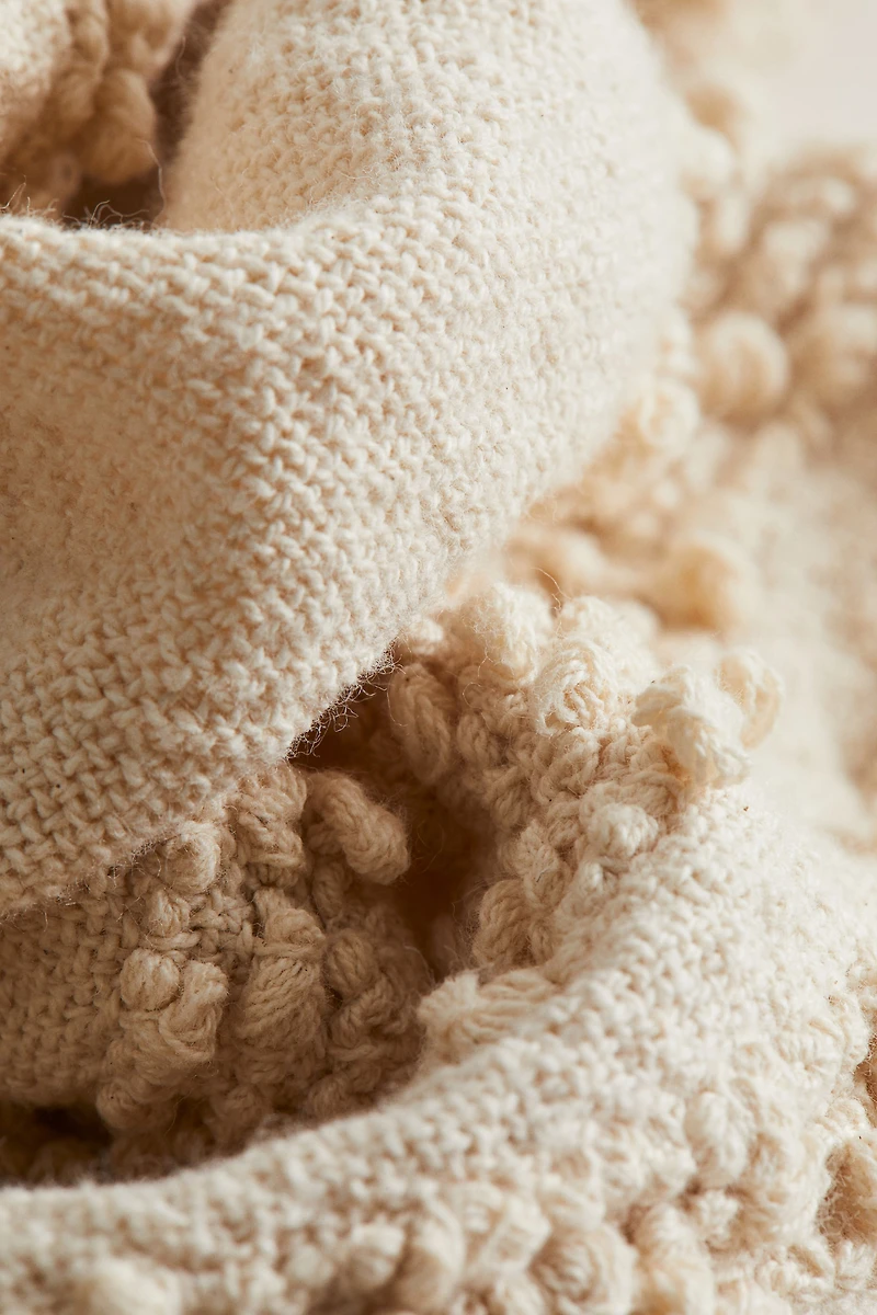 Textured Cotton-Blend Bedspread