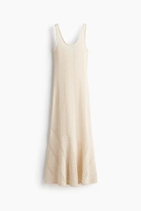 Robe midi d'aspect crochet