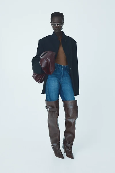 Long-Sleeved Mesh Bodysuit