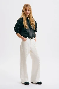 Flared Regular Waist Jeans