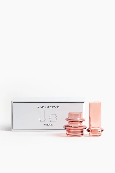 2-Pack Glass Mini Vases