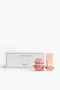 2-Pack Glass Mini Vases