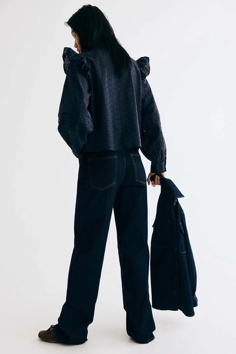Chemisier avec broderie anglaise