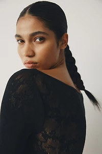 Seamless Lace Bodysuit