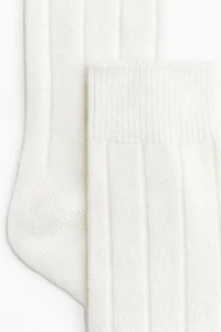 Rib-Knit Socks