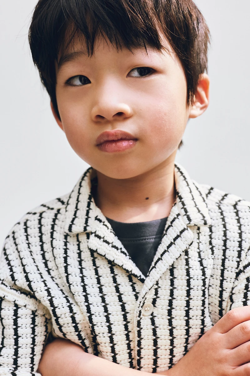 Pointelle-Knit Resort Shirt