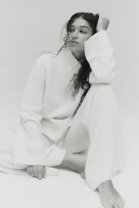 Pantalon en laine mélangée