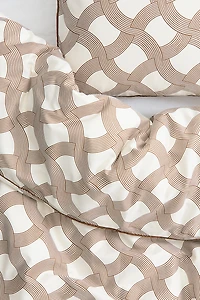 Ensemble de couette lit simple en satinette