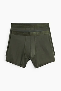 2-Pack Mid-Length Boxer Briefs with Lycra®
