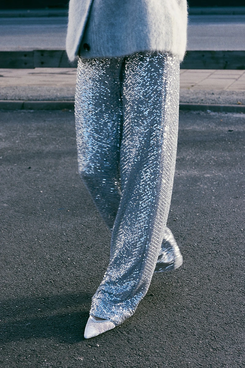 Pantalon à sequins