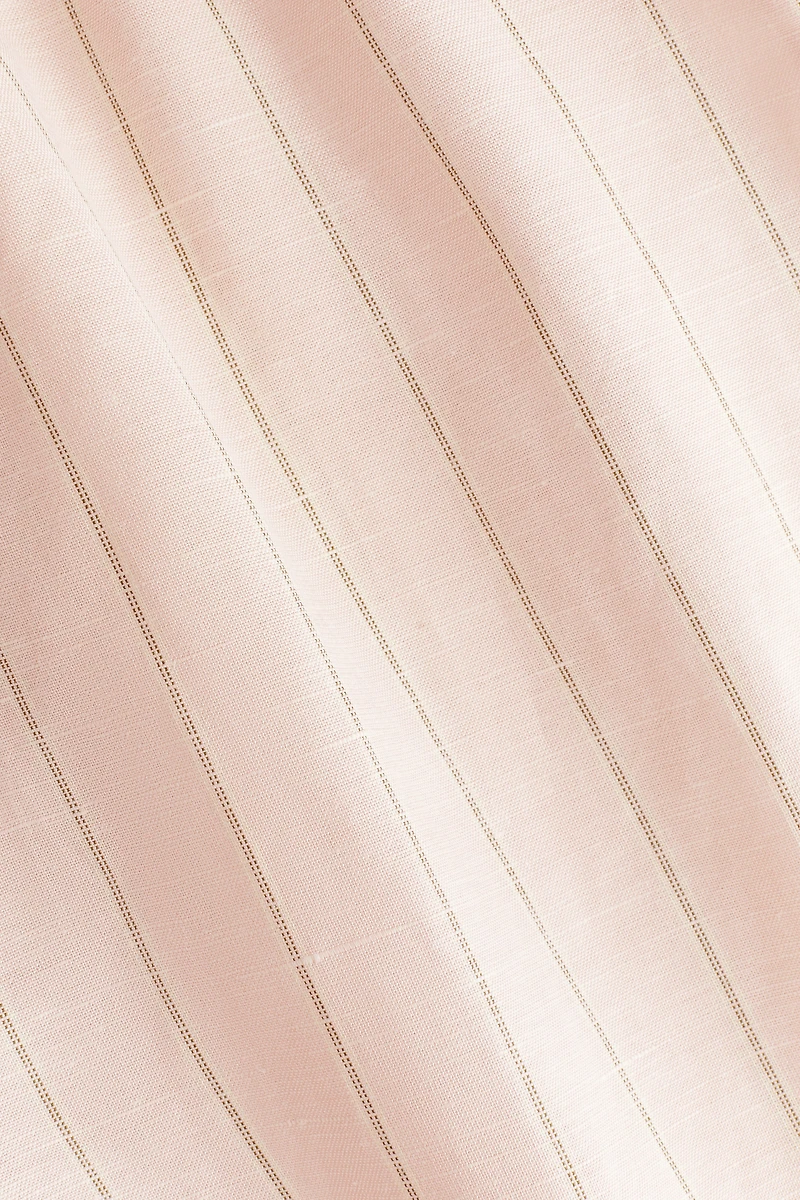 Drawstring-Detail Linen-Blend Shorts