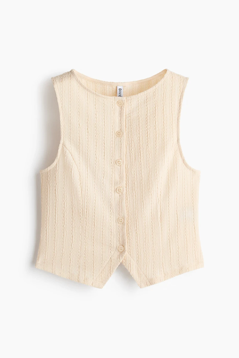 Textured Jersey Vest